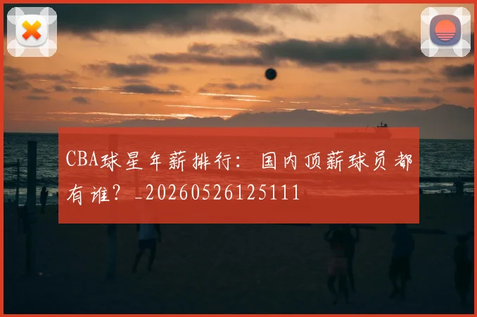 CBA球星年薪排行:国内顶薪球员都有谁?_20260526125111
